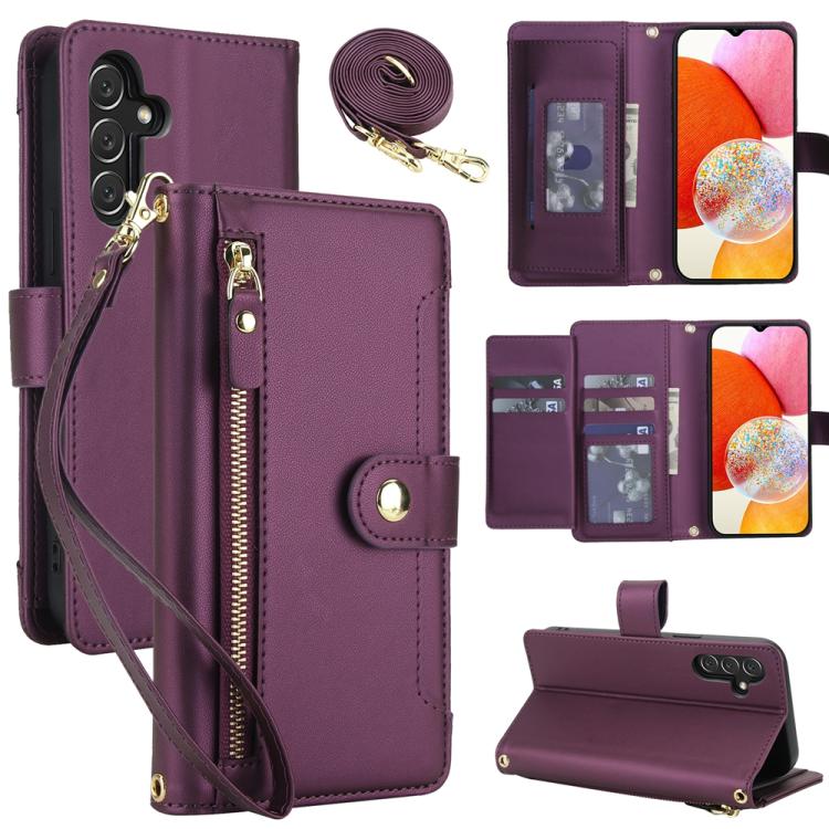 For Samsung Galaxy A14 5G / 4G Seven Card Slots Zipper Wallet Leather Phone Case with Lanyard(Dark Purple)
For Samsung Galaxy A14 5G / 4G Seven Card Slots Zipper Wallet Leather Phone Case with Lanyard(Dark Purple)