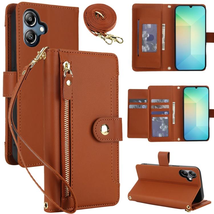 For Samsung Galaxy A06 / A07 Seven Card Slots Zipper Wallet Leather Phone Case with Lanyard(Brown)
For Samsung Galaxy A06 / A07 Seven Card Slots Zipper Wallet Leather Phone Case with Lanyard(Brown)