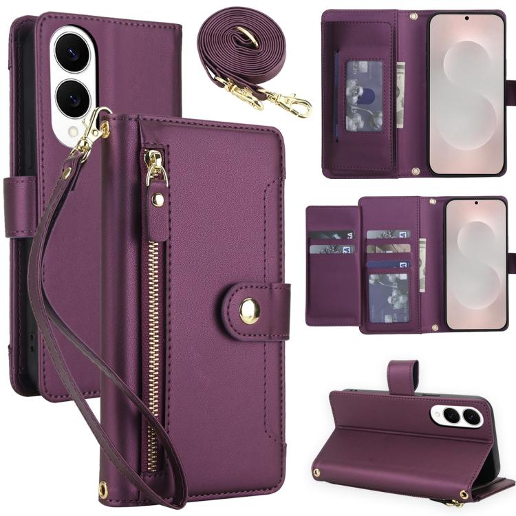 For Samsung Galaxy S25 Edge 5G Seven Card Slots Zipper Wallet Leather Phone Case with Lanyard(Dark Purple)
For Samsung Galaxy S25 Edge 5G Seven Card Slots Zipper Wallet Leather Phone Case with Lanyard(Dark Purple)