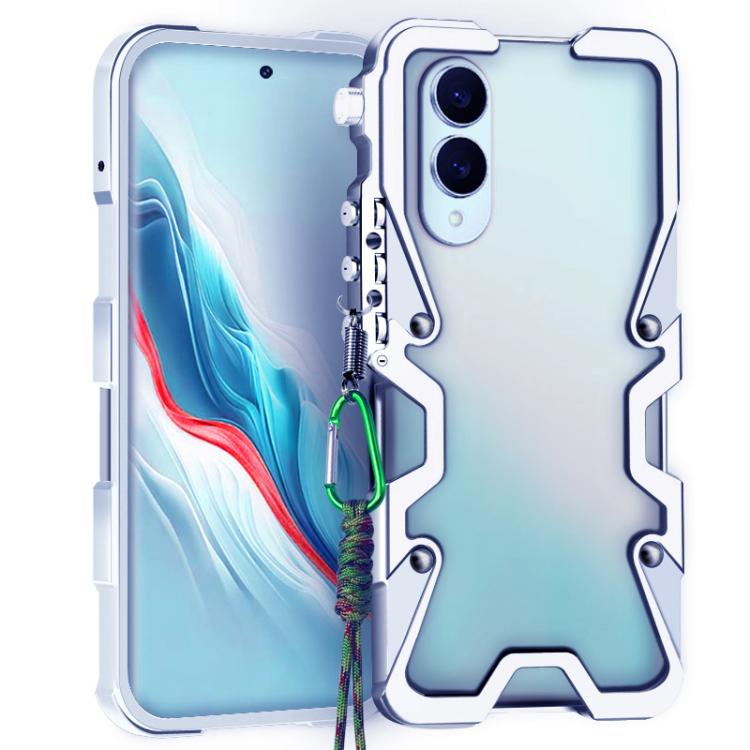 For Samsung Galaxy S25 Edge 5G Trigger Design Hollow Metal Frame Phone Case with Lanyard(Silver)
For Samsung Galaxy S25 Edge 5G Trigger Design Hollow Metal Frame Phone Case with Lanyard(Silver)