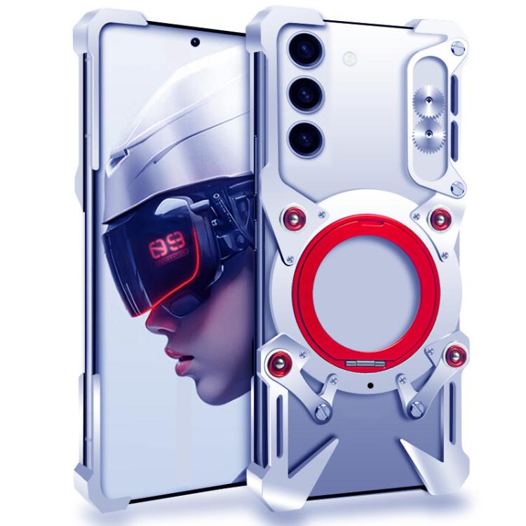 For Samsung Galaxy S23 5G Rotating Bracket Hollow Metal Phone Case with Lanyard(Silver)
For Samsung Galaxy S23 5G Rotating Bracket Hollow Metal Phone Case with Lanyard(Silver)