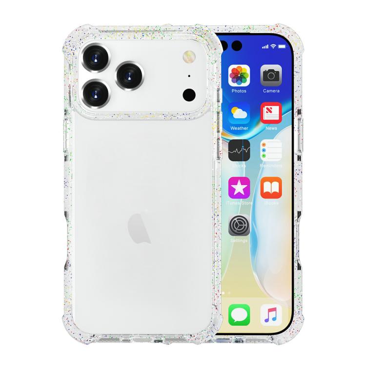 For iPhone 17 Pro Max Acrylic Color Point Transparent Phone Case(White)
For iPhone 17 Pro Max Acrylic Color Point Transparent Phone Case(White)