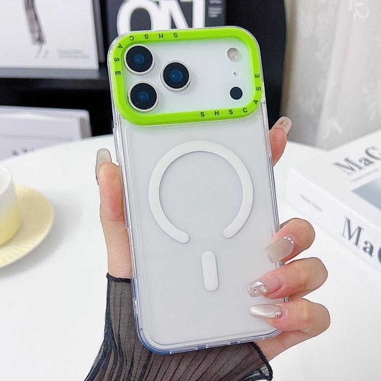 For iPhone 17 Pro Color Contrast Lens Frame Transparent TPU Phone Case(Green)
For iPhone 17 Pro Color Contrast Lens Frame Transparent TPU Phone Case(Green)
