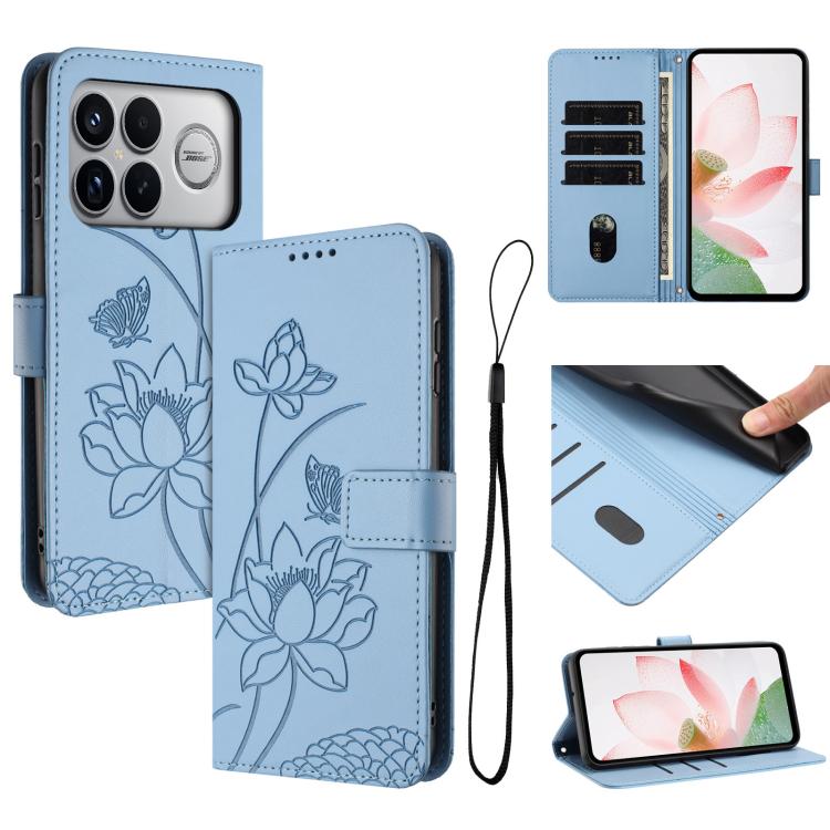 For Redmi K90 Pro Max / Poco F8 Ultra Lotus Embossed Leather Phone Case with Lanyard(Blue)
For Redmi K90 Pro Max / Poco F8 Ultra Lotus Embossed Leather Phone Case with Lanyard(Blue)