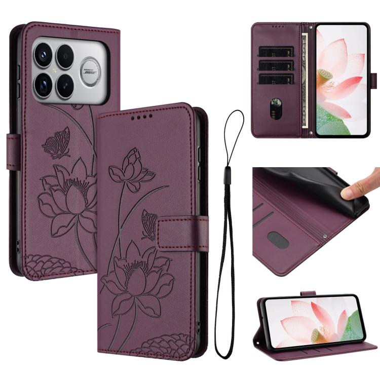 For Redmi K90 Pro Max / Poco F8 Ultra Lotus Embossed Leather Phone Case with Lanyard(Wine Red)
For Redmi K90 Pro Max / Poco F8 Ultra Lotus Embossed Leather Phone Case with Lanyard(Wine Red)