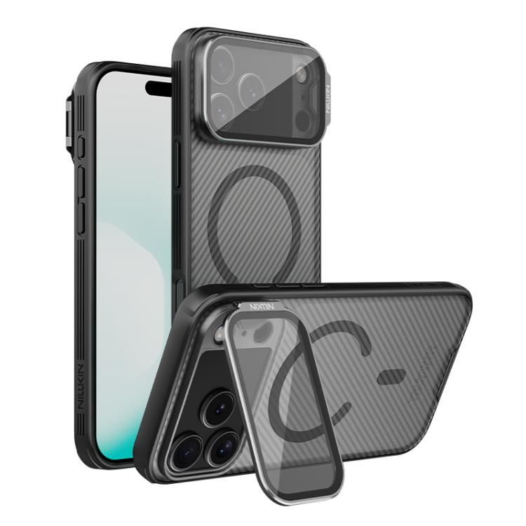 For iPhone 17 Pro Max NILLKIN CamShield Prop Transparent Mirror Cover MagSafe Magnetic Translucent PC Phone Case(Black)
For iPhone 17 Pro Max NILLKIN CamShield Prop Transparent Mirror Cover MagSafe Magnetic Translucent PC Phone Case(Black)