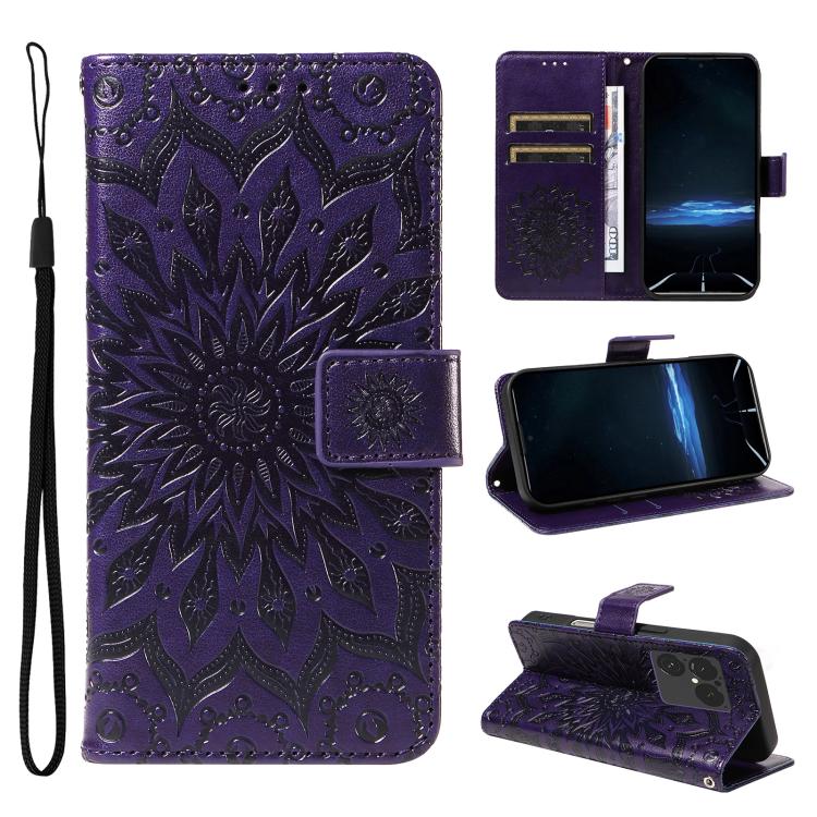 For Sony Xperia 1 VIII Embossed Sunflower Pattern Flip Leather Phone Case(Purple)
For Sony Xperia 1 VIII Embossed Sunflower Pattern Flip Leather Phone Case(Purple)