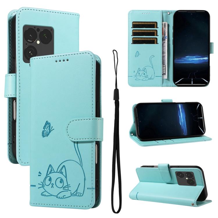 For Sony Xperia 1 VIII Adorable Cat Embossed Pattern Flip Leather Phone Case(Green)
For Sony Xperia 1 VIII Adorable Cat Embossed Pattern Flip Leather Phone Case(Green)