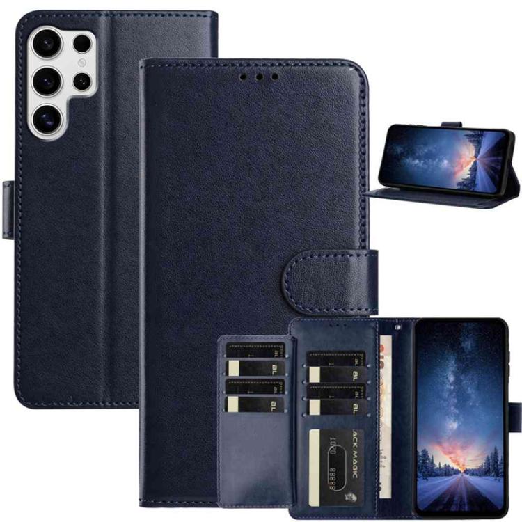 For Samsung Galaxy S25 Ultra 5G Lambskin 8-card Slot Leather Phone Case(Dark Blue)
For Samsung Galaxy S25 Ultra 5G Lambskin 8-card Slot Leather Phone Case(Dark Blue)