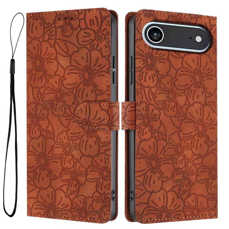 For iPhone Air Cherry Blossoms Embossed Leather Phone Case(Brown)
For iPhone Air Cherry Blossoms Embossed Leather Phone Case(Brown)