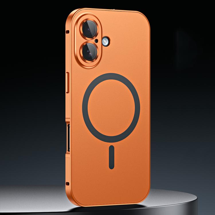 For iPhone 17 Spring Buckle MagSafe Magnetic Metal Phone Case(Orange)
For iPhone 17 Spring Buckle MagSafe Magnetic Metal Phone Case(Orange)