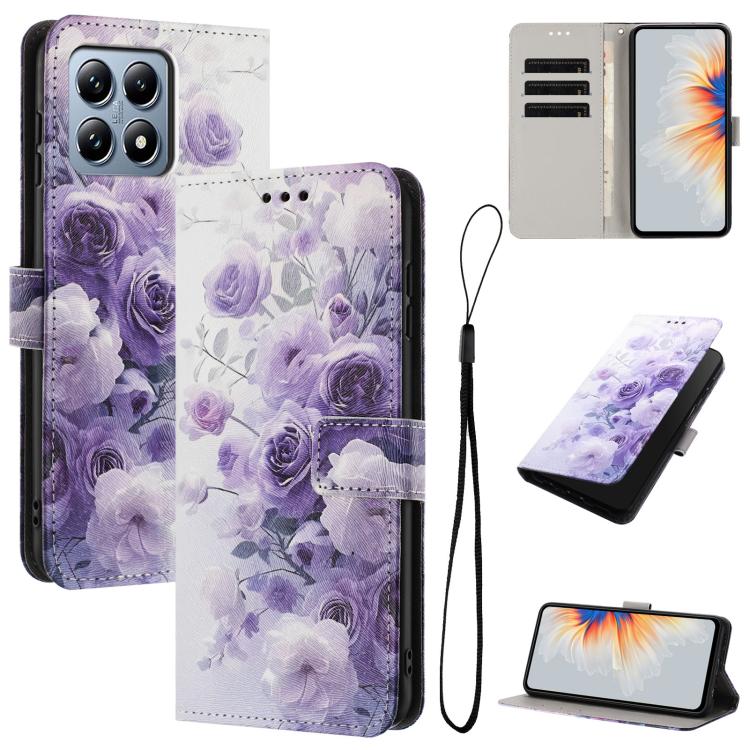 For Xiaomi 15T 5G Color Drawing Pattern Leather Phone Case(Purple Rose)
For Xiaomi 15T 5G Color Drawing Pattern Leather Phone Case(Purple Rose)