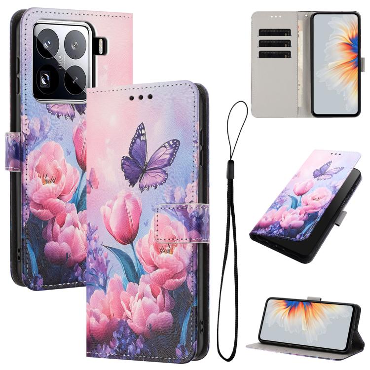 For Xiaomi 15 Pro Color Drawing Pattern Leather Phone Case(Pink Butterfly)
For Xiaomi 15 Pro Color Drawing Pattern Leather Phone Case(Pink Butterfly)