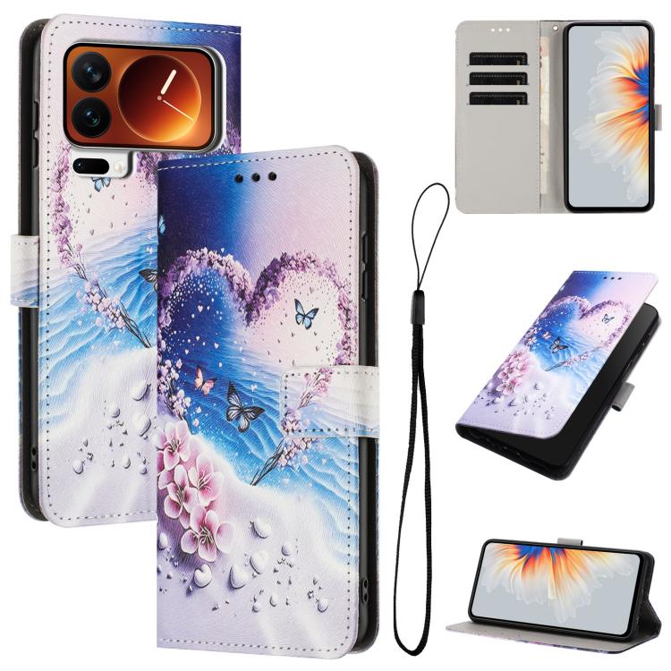 For Xiaomi 17 Pro Color Drawing Pattern Leather Phone Case(Love Butterfly)
For Xiaomi 17 Pro Color Drawing Pattern Leather Phone Case(Love Butterfly)