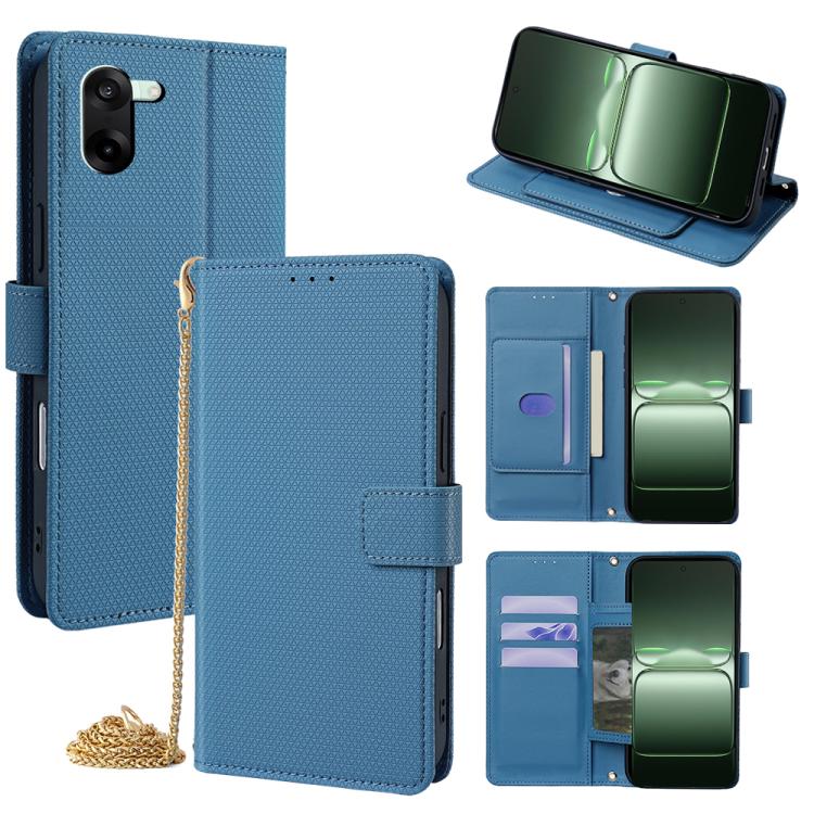 For OnePlus Ace 5 Racing / Nord CE5 Crossbody Chain Triangle Leather Phone Case(Blue)
For OnePlus Ace 5 Racing / Nord CE5 Crossbody Chain Triangle Leather Phone Case(Blue)