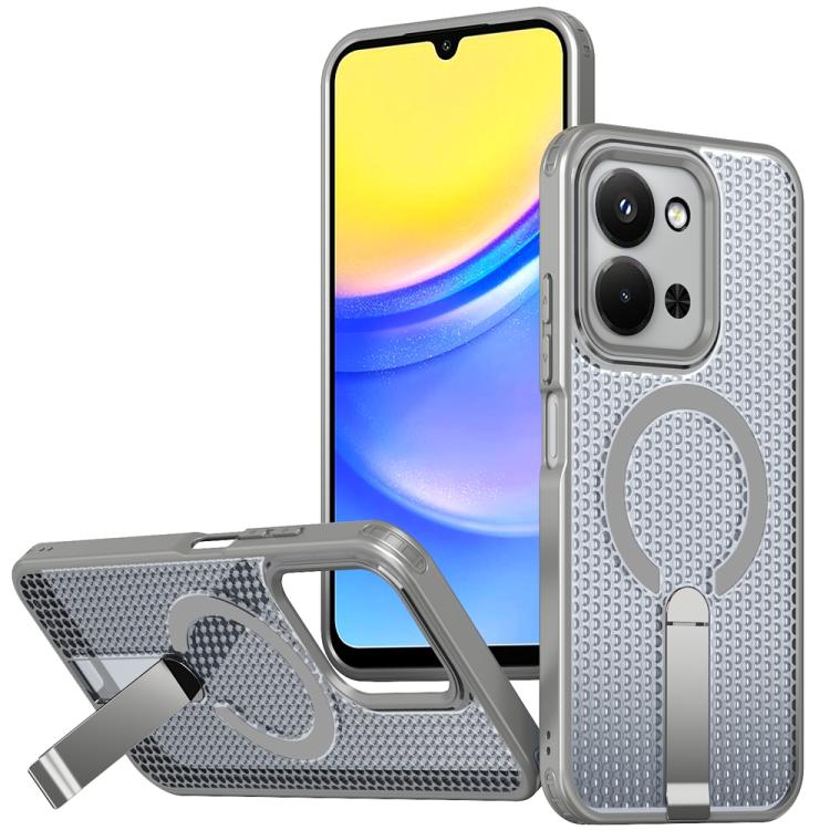 For Redmi 15C 5G / 4G EU 173mm / Poco C85 5G Honeycomb Cooling MagSafe Holder Phone Case(Titanium Grey)
For Redmi 15C 5G / 4G EU 173mm / Poco C85 5G Honeycomb Cooling MagSafe Holder Phone Case(Titanium Grey)