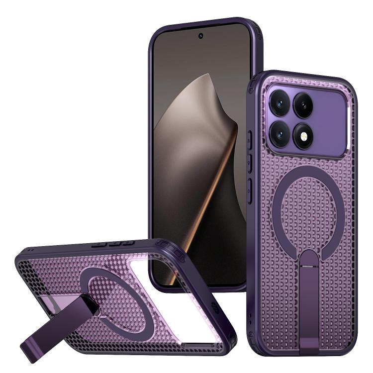 For Redmi K90 / Poco F8 Pro 5G Honeycomb Cooling MagSafe Holder Phone Case(Purple)
For Redmi K90 / Poco F8 Pro 5G Honeycomb Cooling MagSafe Holder Phone Case(Purple)