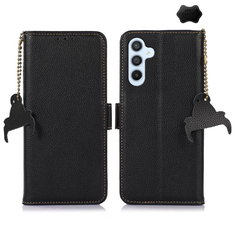For Samsung Galaxy S26 Pro 5G Genuine Leather Mino Magnetic RFID Leather Phone Case(Black)
For Samsung Galaxy S26 Pro 5G Genuine Leather Mino Magnetic RFID Leather Phone Case(Black)