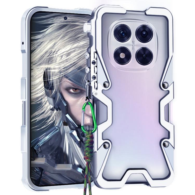 For Redmi Note 14 Pro 5G Trigger Design Hollow Metal Frame Phone Case with Lanyard(Silver)
For Redmi Note 14 Pro 5G Trigger Design Hollow Metal Frame Phone Case with Lanyard(Silver)