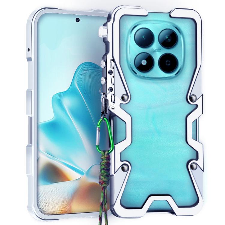For Redmi Note 15 5G Global 164mm Trigger Design Hollow Metal Frame Phone Case with Lanyard(Silver)
For Redmi Note 15 5G Global 164mm Trigger Design Hollow Metal Frame Phone Case with Lanyard(Silver)