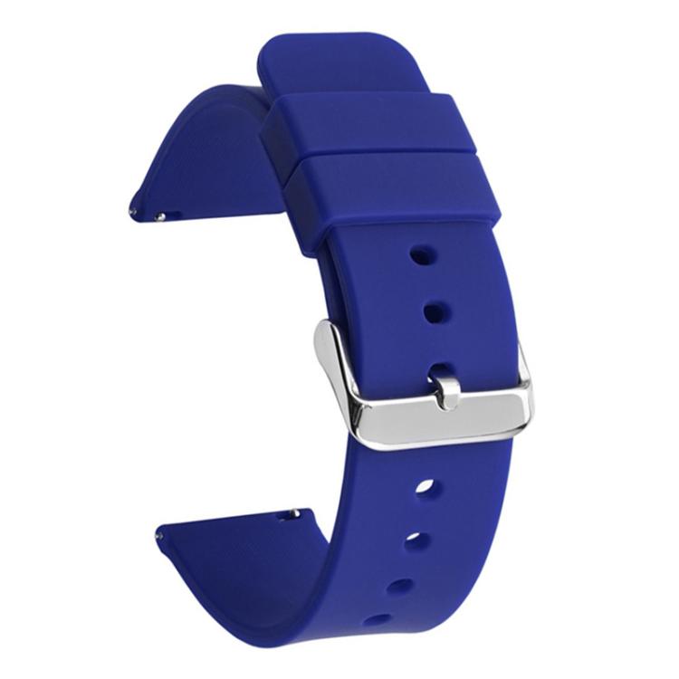 20mm Stainless Steel Silver Pin Buckle Solid Color Silicone Waterproof Watch Band(Dark Blue)
20mm Stainless Steel Silver Pin Buckle Solid Color Silicone Waterproof Watch Band(Dark Blue)