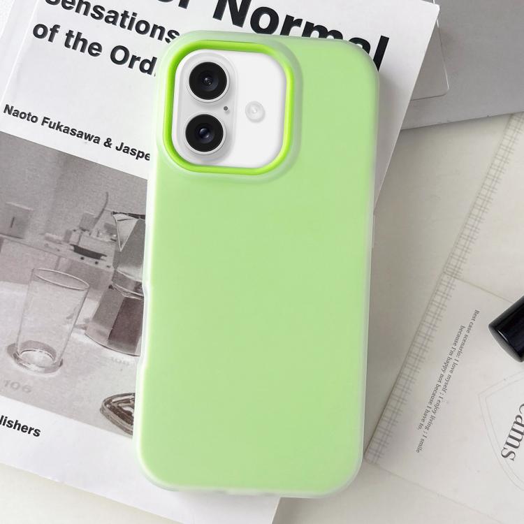 For iPhone 16 Jelly Color Matte Feel PC Hybrid TPU Phone Case(Green)
For iPhone 16 Jelly Color Matte Feel PC Hybrid TPU Phone Case(Green)