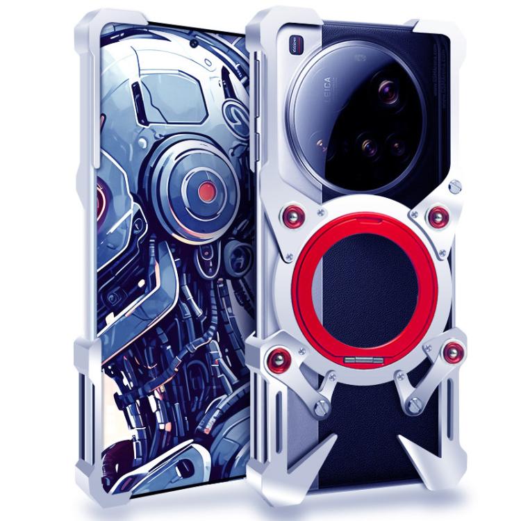 For Xiaomi 15 Ultra Rotating Bracket Hollow Metal Phone Case with Lanyard(Silver)
For Xiaomi 15 Ultra Rotating Bracket Hollow Metal Phone Case with Lanyard(Silver)