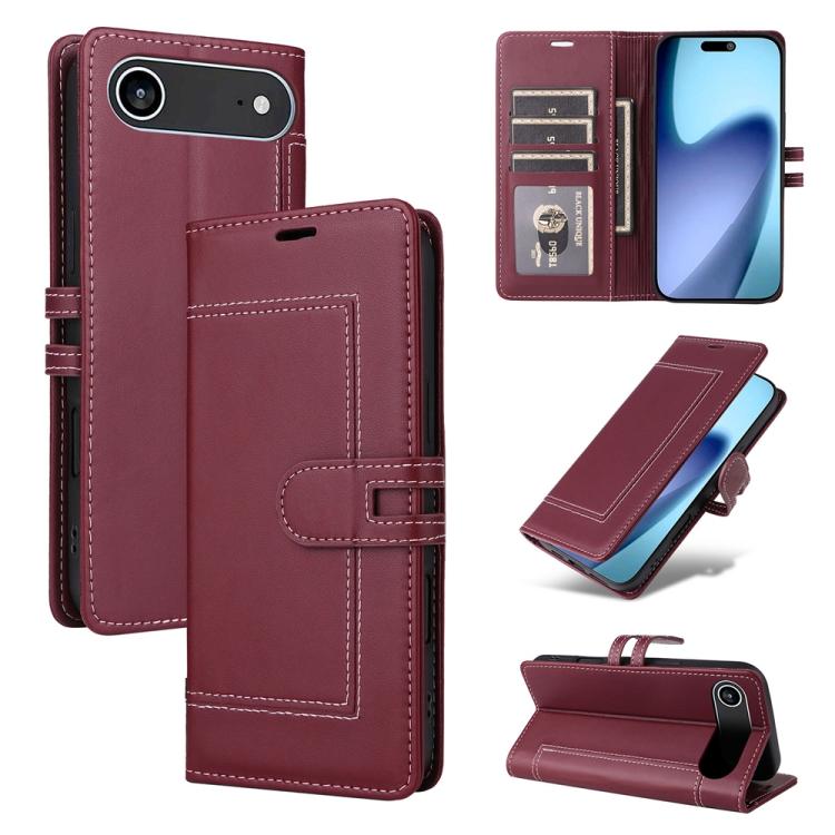 For iPhone Air Stitched Magnetic Buckle Leather Phone Case(Red)
For iPhone Air Stitched Magnetic Buckle Leather Phone Case(Red)