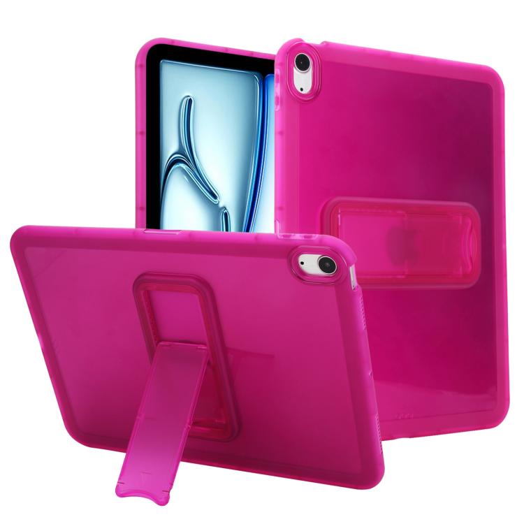 For iPad Air 10.9 2022 / 2020 / Pro 11 2018 Semi-Transparent TPU Shockproof Tablet Case with Holder(Rose Red)
For iPad Air 10.9 2022 / 2020 / Pro 11 2018 Semi-Transparent TPU Shockproof Tablet Case with Holder(Rose Red)