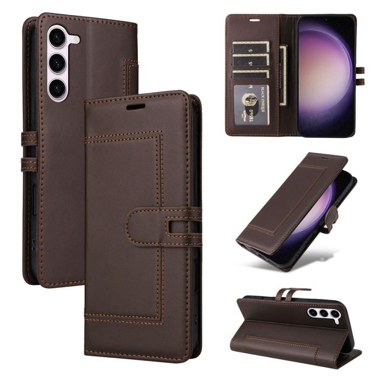 For Samsung Galaxy S23 5G Stitched Magnetic Buckle Leather Phone Case(Coffee)
For Samsung Galaxy S23 5G Stitched Magnetic Buckle Leather Phone Case(Coffee)