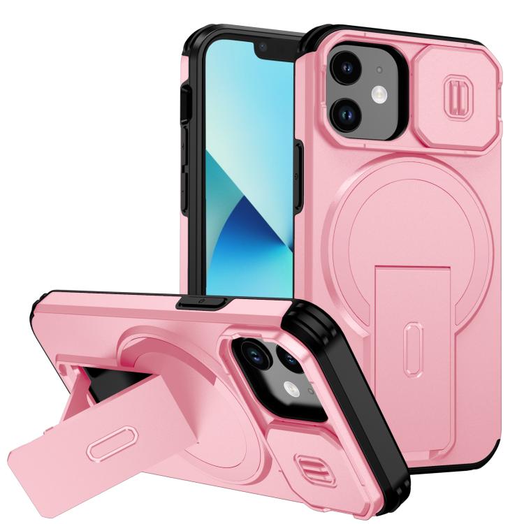 For iPhone 13 mini / 12 mini Sliding Camshield MagSafe Holder Phone Case(Pink)
For iPhone 13 mini / 12 mini Sliding Camshield MagSafe Holder Phone Case(Pink)