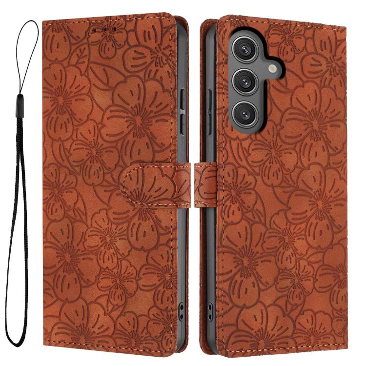 For Samsung Galaxy S24 FE 5G Cherry Blossoms Embossed Leather Phone Case(Brown)
For Samsung Galaxy S24 FE 5G Cherry Blossoms Embossed Leather Phone Case(Brown)