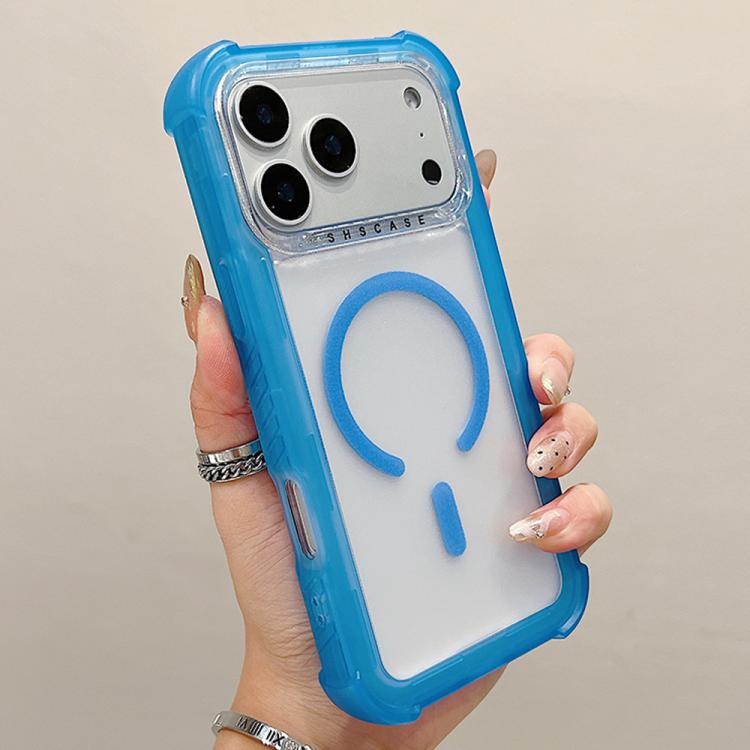 For iPhone 17 Pro Transparent Matte TPU Hybrid PC 3-in-1 MagSafe Phone Case(Blue)
For iPhone 17 Pro Transparent Matte TPU Hybrid PC 3-in-1 MagSafe Phone Case(Blue)