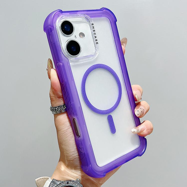 For iPhone 16 Transparent Matte TPU Hybrid PC 3-in-1 MagSafe Phone Case(Purple)
For iPhone 16 Transparent Matte TPU Hybrid PC 3-in-1 MagSafe Phone Case(Purple)
