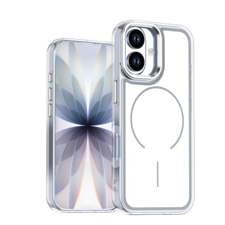 For iPhone 17 Electroplated Dual Color PC Hybrid TPU Soft Frame MagSafe Phone Case(White)
For iPhone 17 Electroplated Dual Color PC Hybrid TPU Soft Frame MagSafe Phone Case(White)