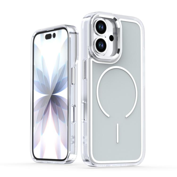 For iPhone 16 Electroplated Dual Color PC Hybrid TPU Soft Frame MagSafe Phone Case(Grey)
For iPhone 16 Electroplated Dual Color PC Hybrid TPU Soft Frame MagSafe Phone Case(Grey)