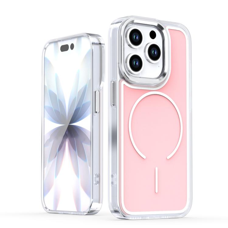 For iPhone 14 Pro Electroplated Dual Color PC Hybrid TPU Soft Frame MagSafe Phone Case(Pink)
For iPhone 14 Pro Electroplated Dual Color PC Hybrid TPU Soft Frame MagSafe Phone Case(Pink)