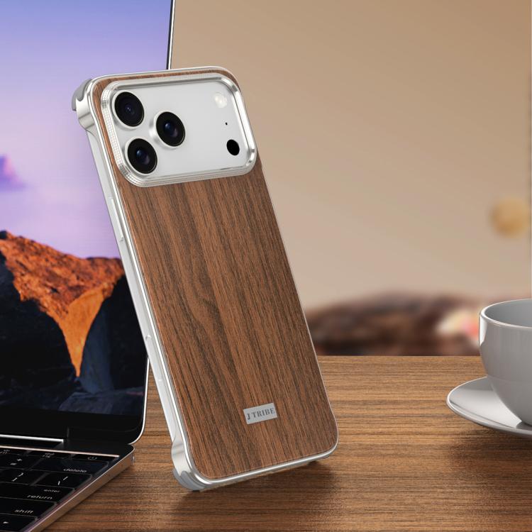For iPhone 17 Pro Max J TRIBE Metal Frameless Wood Texture MagSafe Phone Case(Walnut)
For iPhone 17 Pro Max J TRIBE Metal Frameless Wood Texture MagSafe Phone Case(Walnut)