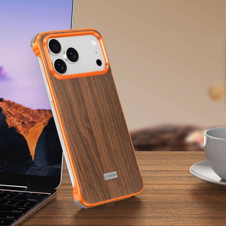 For iPhone 17 Pro J TRIBE Metal Frameless Wood Texture MagSafe Phone Case(Orange)
For iPhone 17 Pro J TRIBE Metal Frameless Wood Texture MagSafe Phone Case(Orange)