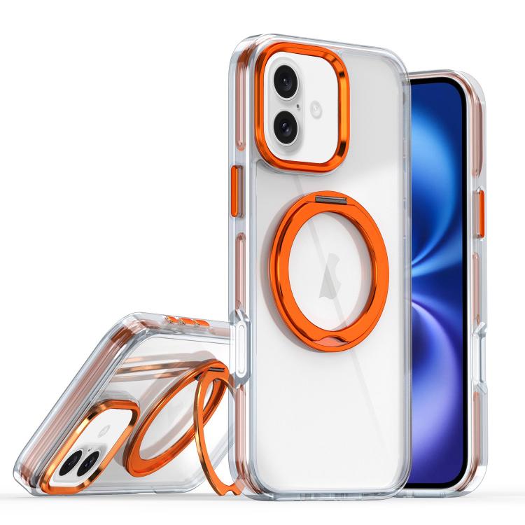 For iPhone 16 Plus Magnetic 360 Degree Rotating Holder Phone Case(Orange)
For iPhone 16 Plus Magnetic 360 Degree Rotating Holder Phone Case(Orange)