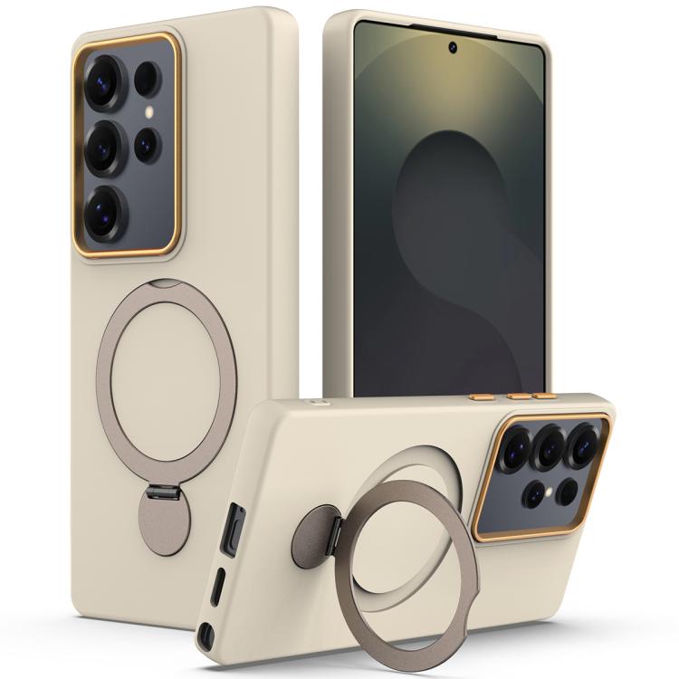 For Samsung Galaxy S25 Ultra 5G Gen1.5 Pivot Ring Holder TPU Hybrid PC Phone Case(Apricot)
For Samsung Galaxy S25 Ultra 5G Gen1.5 Pivot Ring Holder TPU Hybrid PC Phone Case(Apricot)