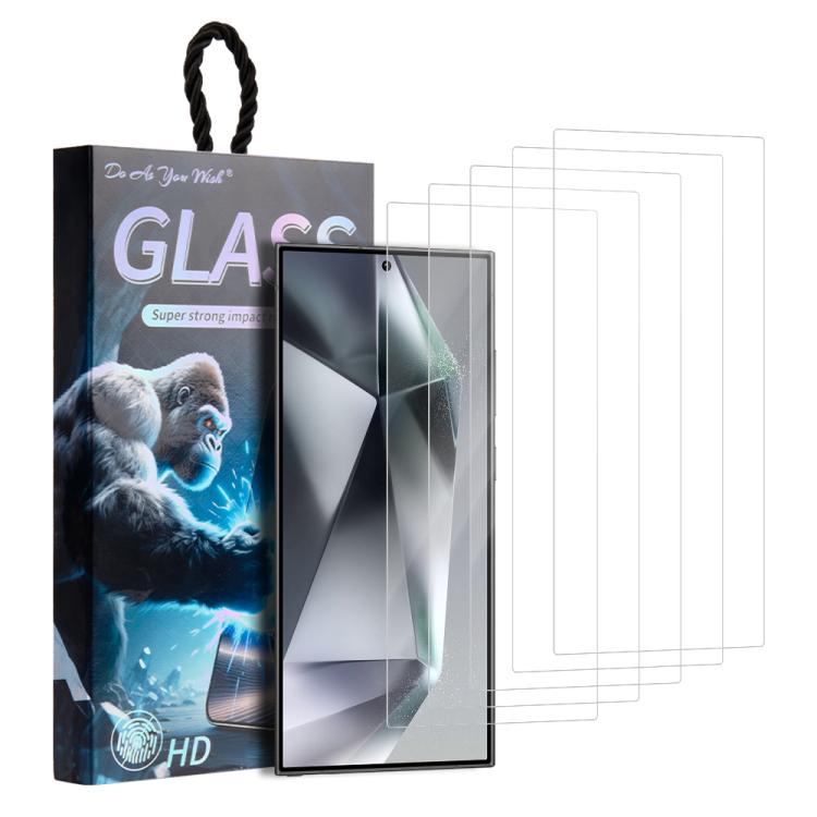 For Galaxy S24 Ultra 5G 5pcs / Pack Do As You Wish HD Tempered Glass Film(Transparent)
For Galaxy S24 Ultra 5G 5pcs / Pack Do As You Wish HD Tempered Glass Film(Transparent)