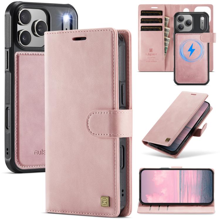 For iPhone 17 Pro AutSpace A05 2 in 1 Retro Calf Texture MagSafe Magnetic Phone Case(Pink)
For iPhone 17 Pro AutSpace A05 2 in 1 Retro Calf Texture MagSafe Magnetic Phone Case(Pink)