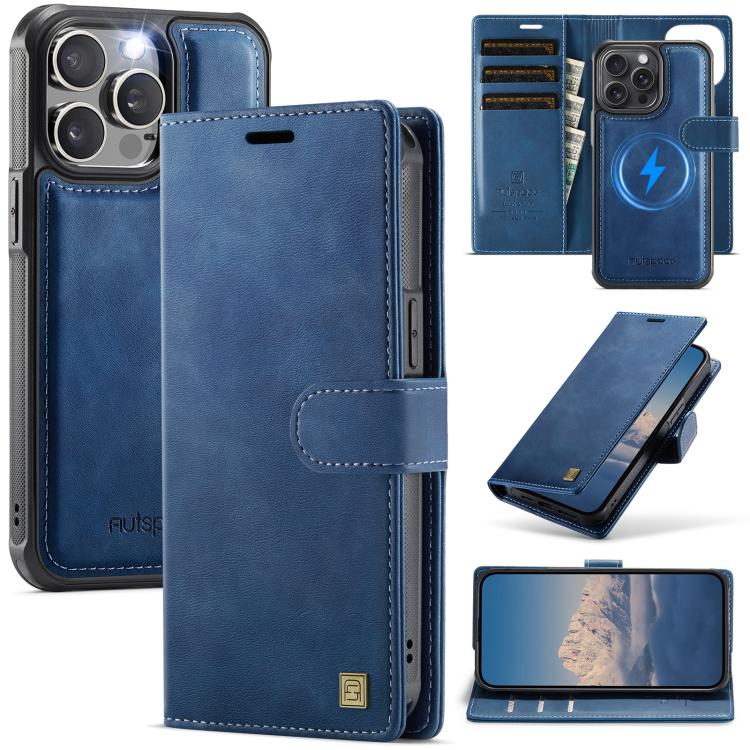 For iPhone 12 / 12 Pro AutSpace A05 2 in 1 Retro Calf Texture MagSafe Magnetic Phone Case(Blue)
For iPhone 12 / 12 Pro AutSpace A05 2 in 1 Retro Calf Texture MagSafe Magnetic Phone Case(Blue)