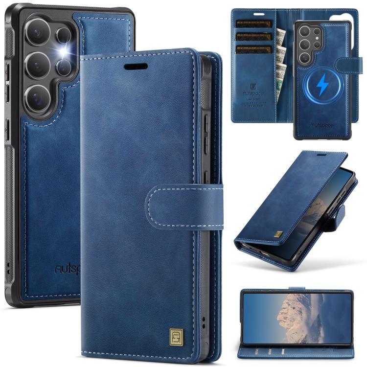 For Samsung Galaxy S25 Ultra 5G AutSpace A05 2 in 1 Retro Calf Texture MagSafe Magnetic Phone Case(Blue)
For Samsung Galaxy S25 Ultra 5G AutSpace A05 2 in 1 Retro Calf Texture MagSafe Magnetic Phone Case(Blue)