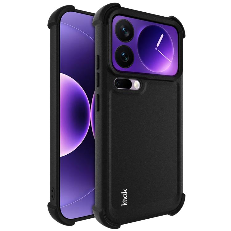 For Xiaomi 17 Pro imak Shockproof Airbag TPU Phone Case(Matte Black)
For Xiaomi 17 Pro imak Shockproof Airbag TPU Phone Case(Matte Black)