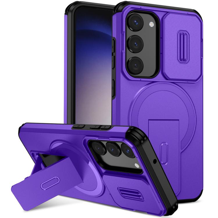 For Samsung Galaxy S23 5G Sliding Camshield MagSafe Holder Phone Case(Purple)
For Samsung Galaxy S23 5G Sliding Camshield MagSafe Holder Phone Case(Purple)