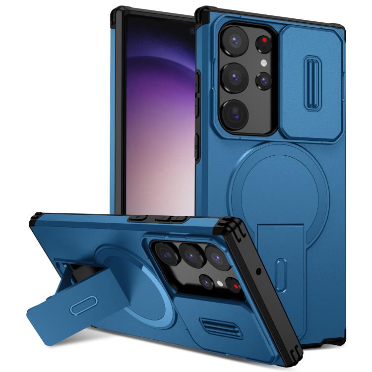 For Samsung Galaxy S23 Ultra 5G Sliding Camshield MagSafe Holder Phone Case(Blue)
For Samsung Galaxy S23 Ultra 5G Sliding Camshield MagSafe Holder Phone Case(Blue)