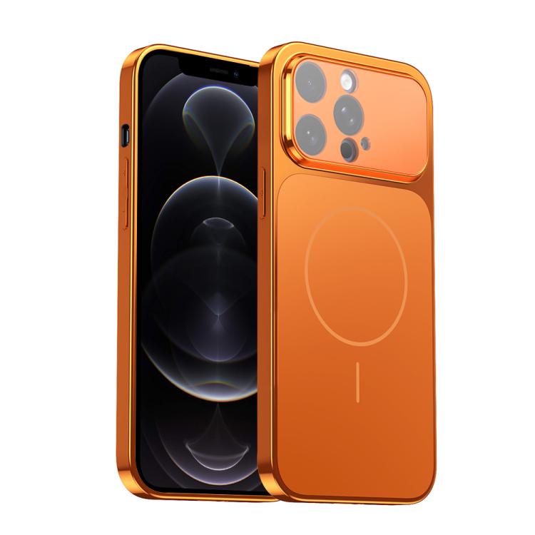 For iPhone 12 Pro Corning Glass Plating Large Window MagSafe Phone Case(Orange)
For iPhone 12 Pro Corning Glass Plating Large Window MagSafe Phone Case(Orange)