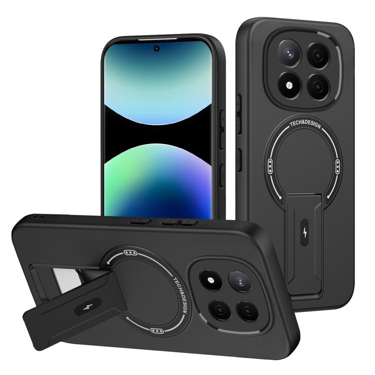 For Redmi Note 14 Pro+ 5G Skin Feel MagSafe Phone Case with Holder(Black)
For Redmi Note 14 Pro+ 5G Skin Feel MagSafe Phone Case with Holder(Black)